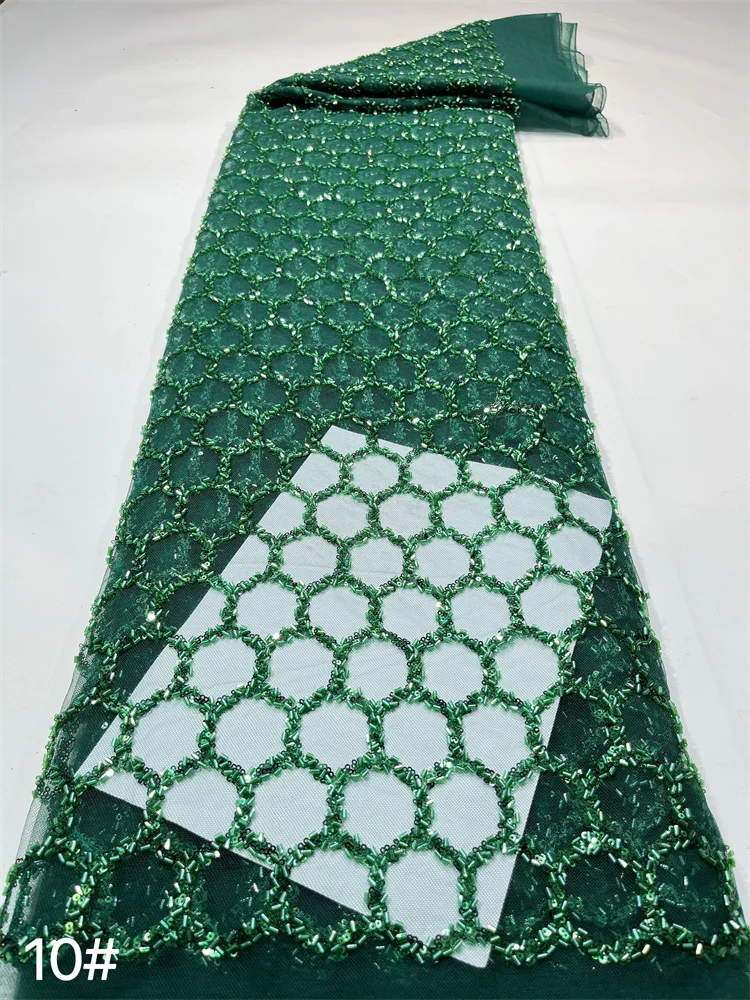 Green African Handmade Beads Laces Fabrics Luxury Nigerian Sequins Mesh Lace Fabric French Bride Tulle Lace For DIY Wedding
Green African Handmade Beads Laces Fabrics Luxury Nigerian Sequins Mesh Lace Fabric French Bride Tulle Lace For DIY Wedding