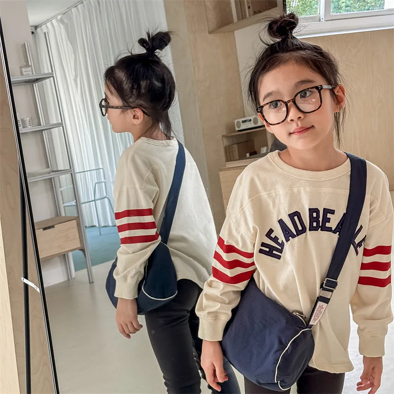 2025 Autumn New Children Long Sleeve T Shirts Boys Girls Letter Embroidery Cotton Tops Kids Casual Sweatshirt Bottoming Shirt 10 Se1b323f0c39741909db1ae29e947f1dbl
