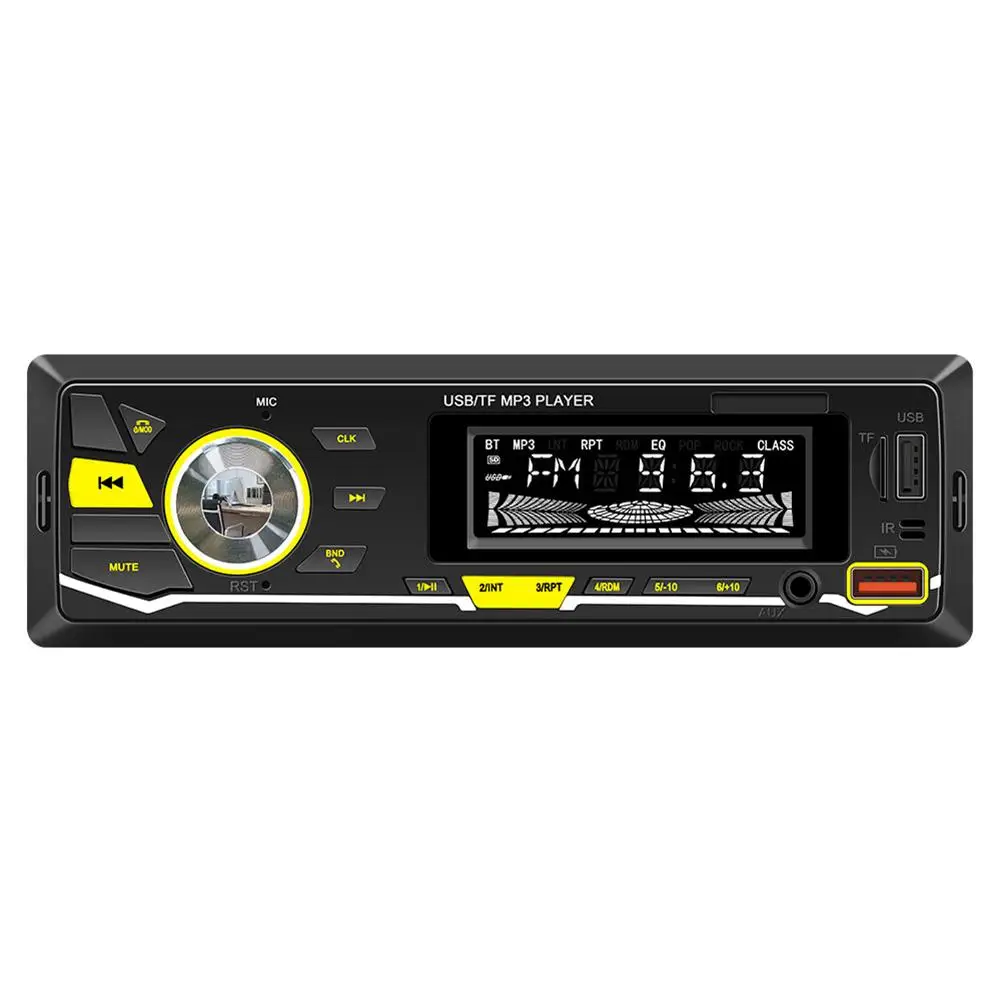 12V Car Radio MP3 Player Support TF USB Drive Colorful Lighting Car Stereo Audio With With Wireless Remote Control
12V Car Radio MP3 Player Support TF USB Drive Colorful Lighting Car Stereo Audio With With Wireless Remote Control