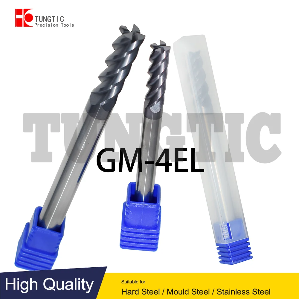 

GM-4EL series 3-20mm 4-Flute Long Cutting Edge End Mills GM-4EL-D3.0/D4.0 for general machining D5.0/D6.0/D8.0/D10.0/D12/D14/D16