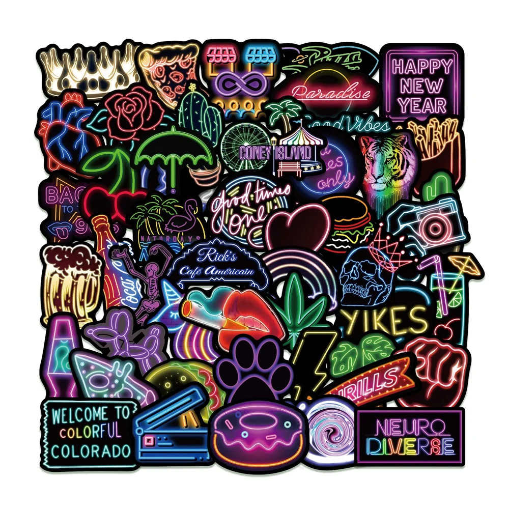 10/30/50PCS New Neon Sticker Pack Cartoon Creative Animation Kids Computer Luggage Table Chair Decoration Waterproof Wholesale
10/30/50PCS New Neon Sticker Pack Cartoon Creative Animation Kids Computer Luggage Table Chair Decoration Waterproof Wholesale