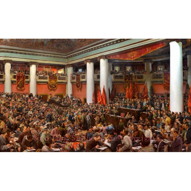 TOP art # Russian Isaak Brodsky. Lenin's speech on the 2nd World Congress of the Comintern print art painting on canvas-- 36"
TOP art # Russian Isaak Brodsky. Lenin's speech on the 2nd World Congress of the Comintern print art painting on canvas-- 36"