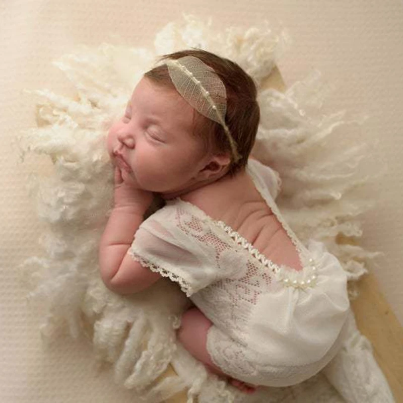 Newborn Baby Photography Props Girls Lace Romper Jumpsuit Headband Set Infants Princess Costume
Newborn Baby Photography Props Girls Lace Romper Jumpsuit Headband Set Infants Princess Costume