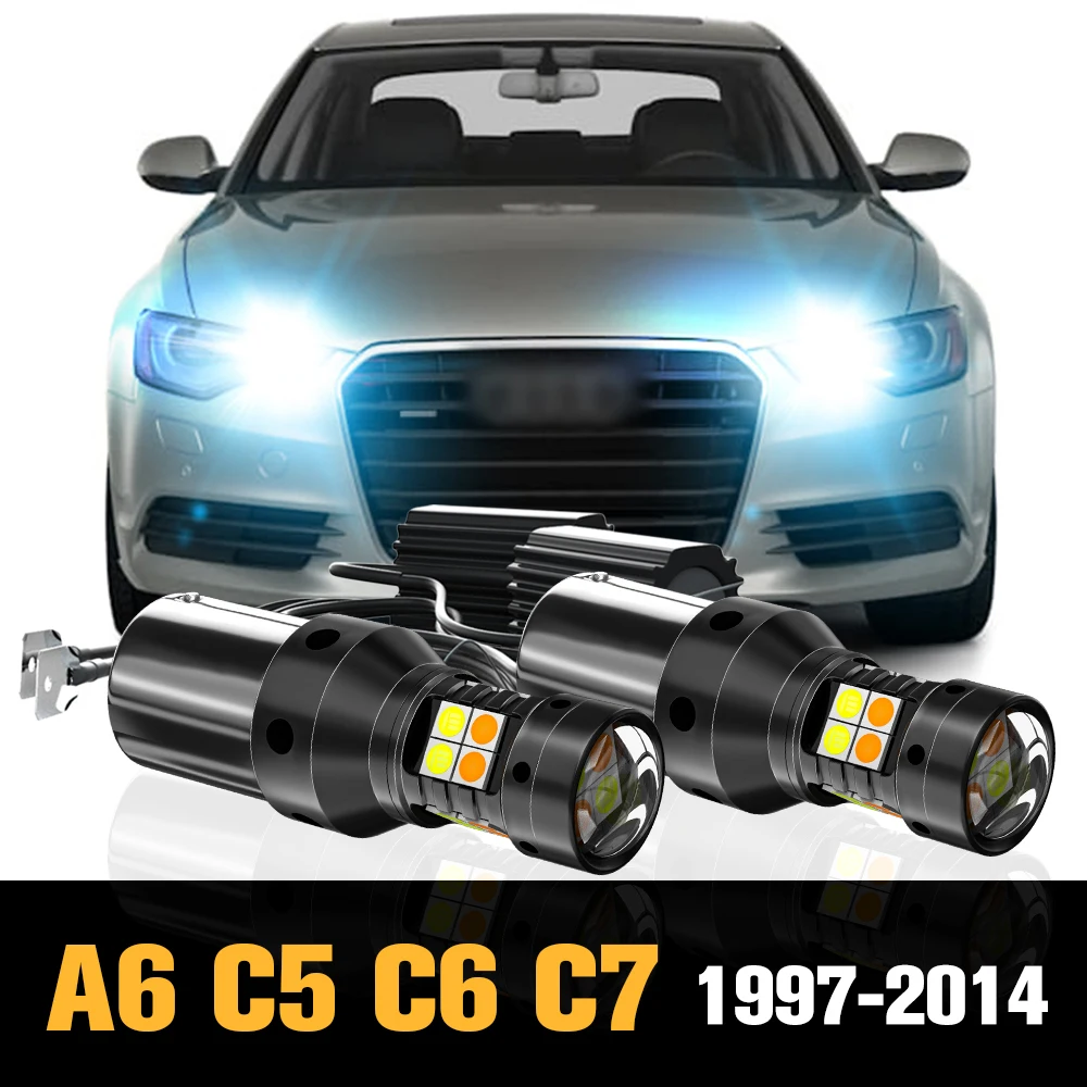 2pcs Canbus LED Dual Mode Turn Signal+Daytime Running Light DRL Accessories For Audi A6 C5 C6 C7 1997-2014 2005 2006 2009 2010
2pcs Canbus LED Dual Mode Turn Signal+Daytime Running Light DRL Accessories For Audi A6 C5 C6 C7 1997-2014 2005 2006 2009 2010