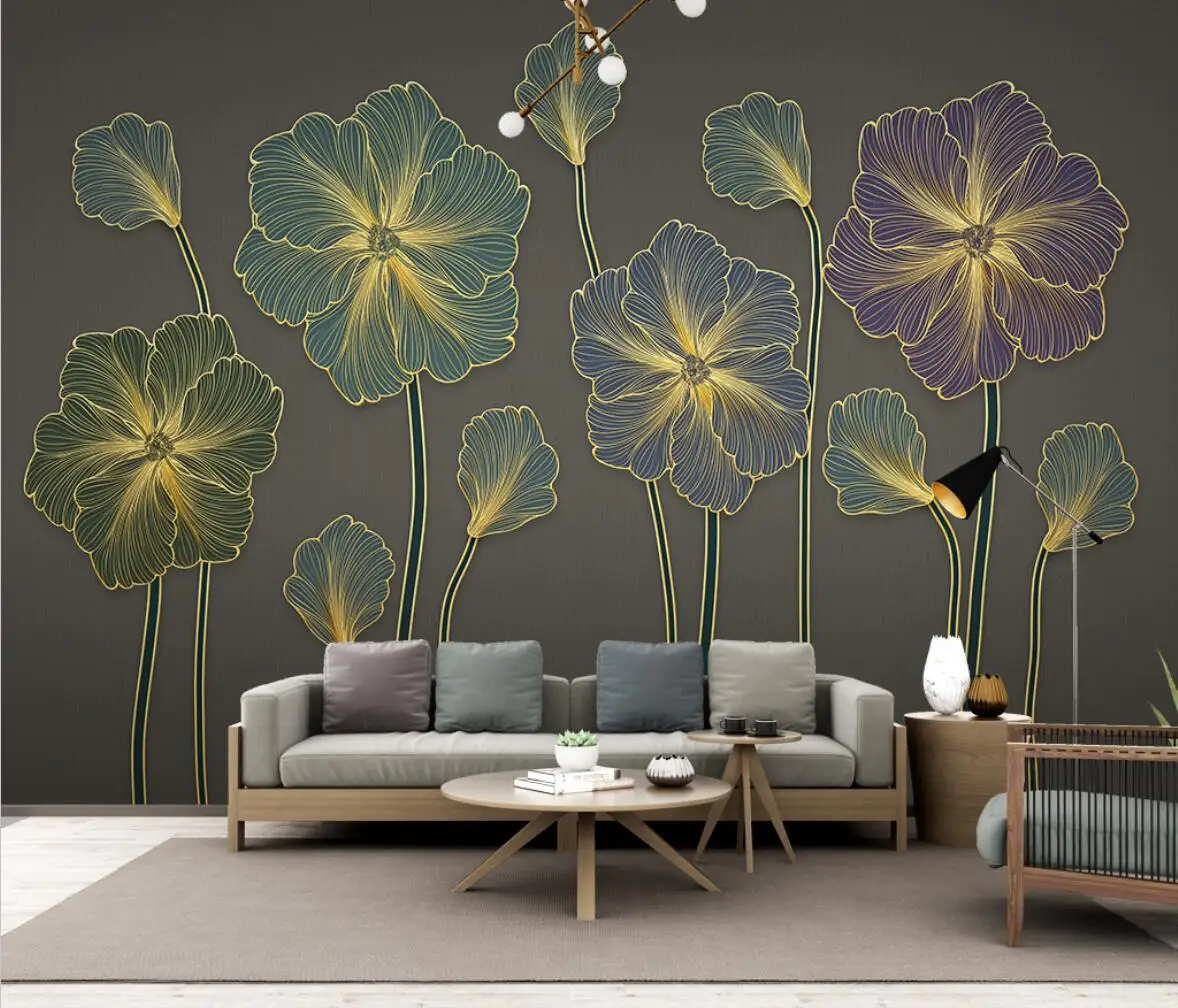 custom golden embossed flowers Photo Wallpaper Modern Soft Bag TV Background decoration mural Wall Paper living room De Parede
custom golden embossed flowers Photo Wallpaper Modern Soft Bag TV Background decoration mural Wall Paper living room De Parede