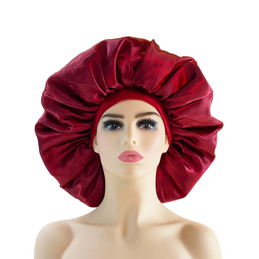 Sdotter 1pcs Extra Large Satin Sleep Cap High Quality Waterproof Shower Cap Protect Hair Women Hair Treatment Hat 6 Colors
Sdotter 1pcs Extra Large Satin Sleep Cap High Quality Waterproof Shower Cap Protect Hair Women Hair Treatment Hat 6 Colors