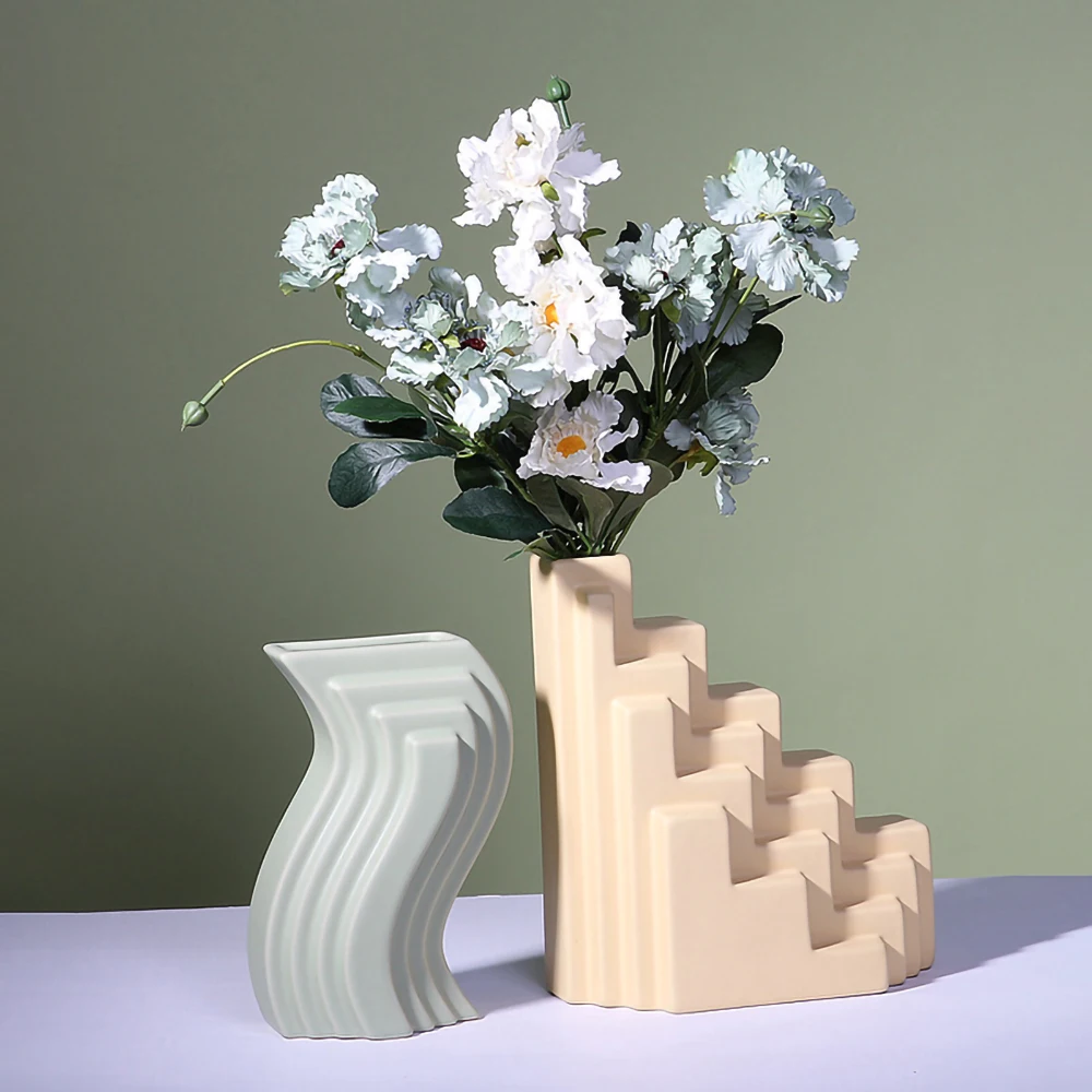 Nordic Modern Geometric Line Vase Architectural Style Home Decoration Flower Holder Ornament Room Desk Ceramic Vases Decorations
Nordic Modern Geometric Line Vase Architectural Style Home Decoration Flower Holder Ornament Room Desk Ceramic Vases Decorations