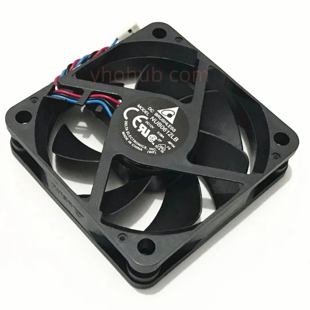 Серверный охлаждающий вентилятор Delta Electronics NUB0612LB BP34 DC 12 В 0.08A 60x60x15 мм
Серверный охлаждающий вентилятор Delta Electronics NUB0612LB BP34 DC 12 В 0.08A 60x60x15 мм