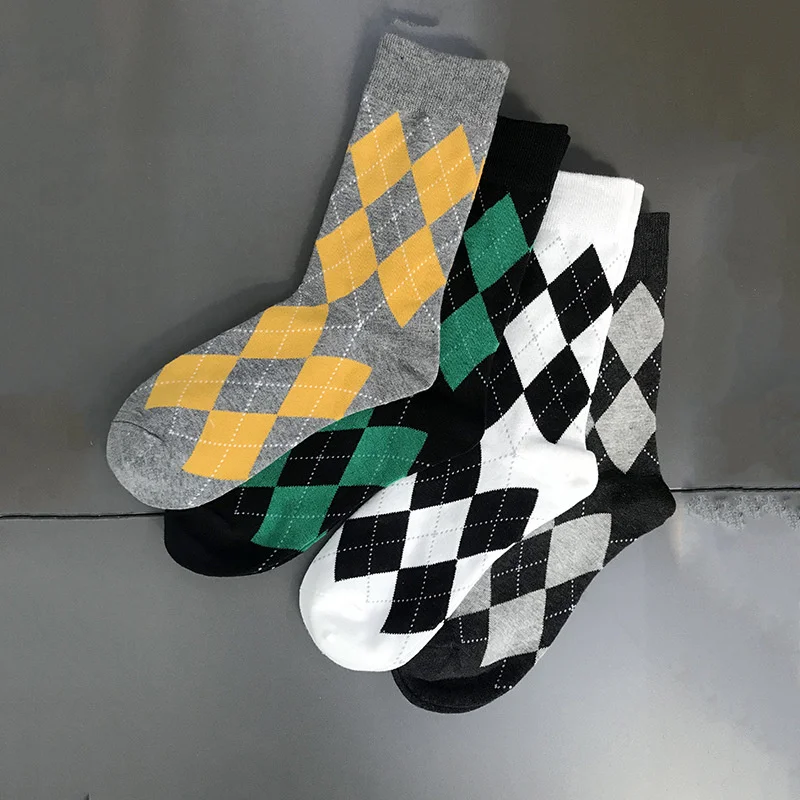 Peonfly 1pair Men Socks Diamond Quadrangular Fashion Casual Personality Comfort Business British Wind Harajuku
Peonfly 1pair Men Socks Diamond Quadrangular Fashion Casual Personality Comfort Business British Wind Harajuku