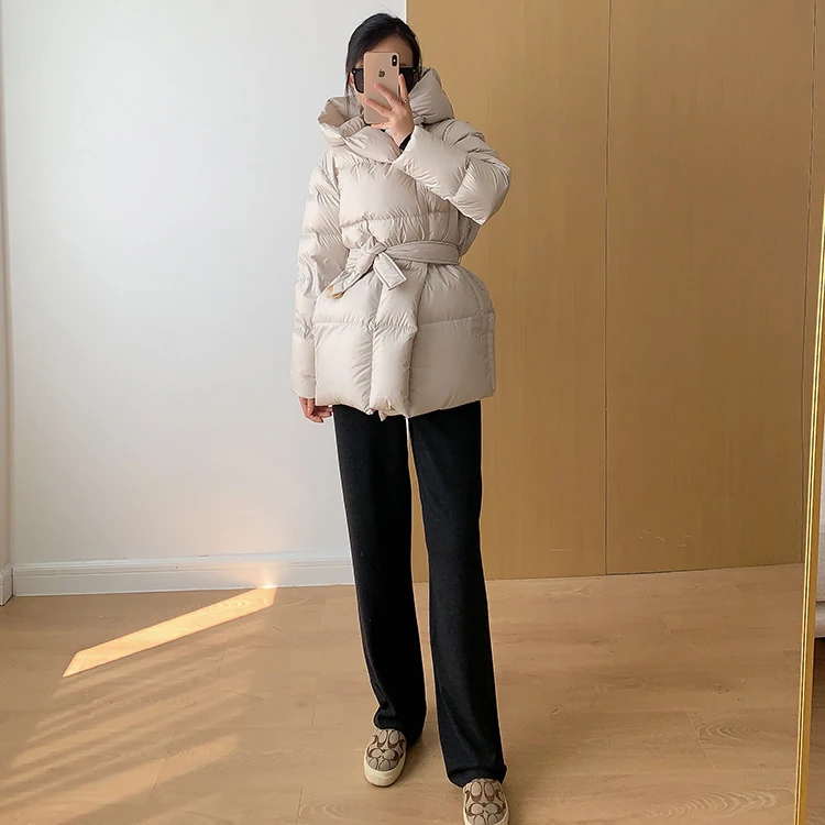 Winter Women's Down Jackets Ultra Light Warm Casual Coat Female Puffer Jacket With Belt Plus Size Hooded Short Parka 39 Mallzona Se1bd070ea60045a2ac14955ff0bb22b1n Winter Women's Down Jackets Ultra Light Warm Casual Coat Female Puffer Jacket With Belt Plus Size Hooded Short Parka Mallzona