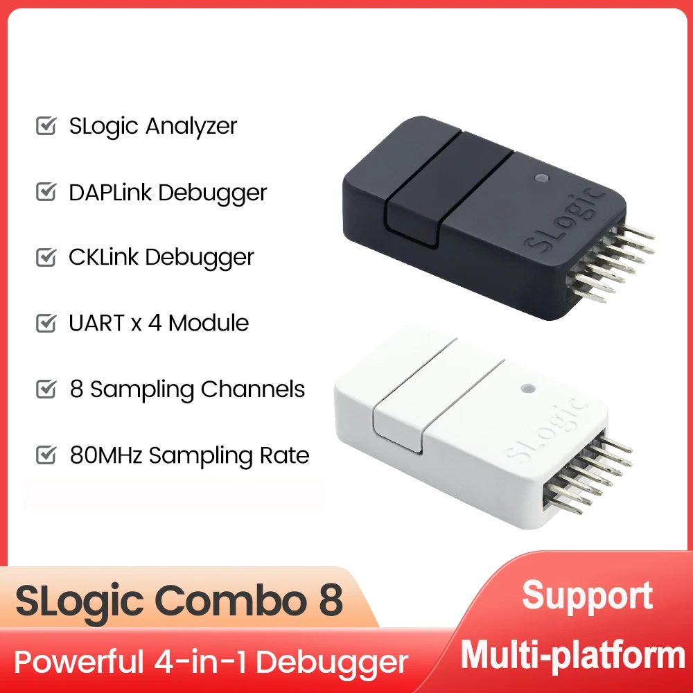 Sipeed logic Combo 8 S логический анализатор DAPLink CKLink отладчик инструмент 4 в 1 Многофункциональный максимальный 8 каналов логический анализатор
Sipeed logic Combo 8 S логический анализатор DAPLink CKLink отладчик инструмент 4 в 1 Многофункциональный максимальный 8 каналов логический анализатор
