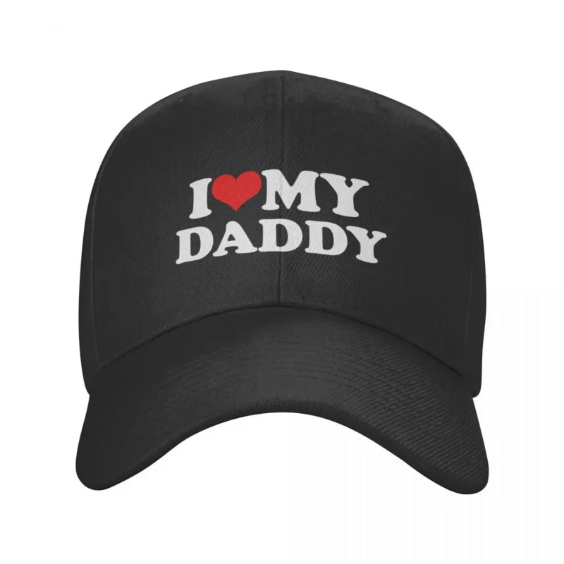 

I Love My Daddy Baseball Cap for Men Women Breathable Father's Day Dad Gift Dad Hat Summer Sports Snapback Hats Trucker Caps