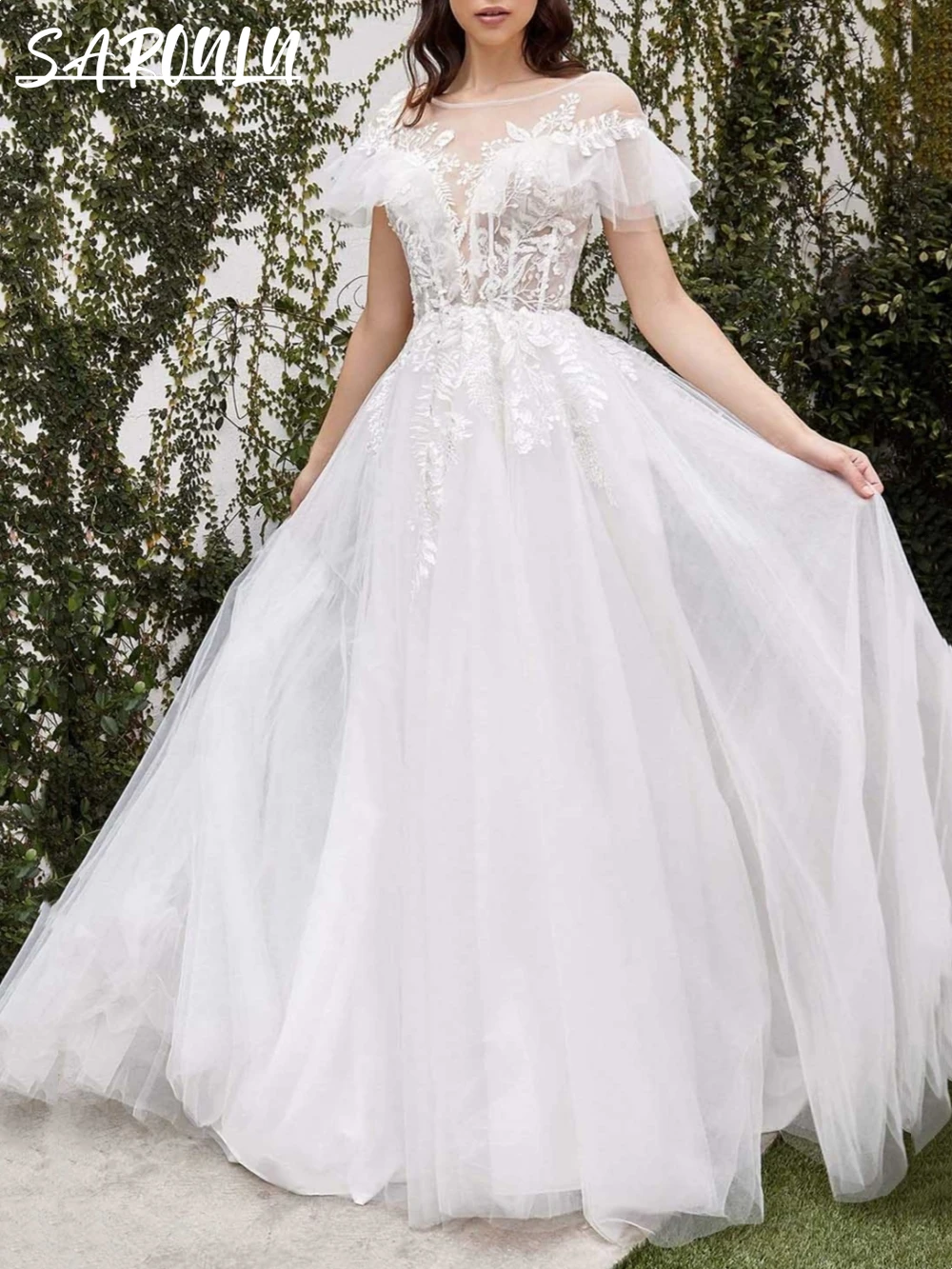 Flare Sleeve Floral Appliques Wedding Dress For Women 2023 Lace Bridal Wedding Gown Bride Dresses Custom Made Robe De Mariee
Flare Sleeve Floral Appliques Wedding Dress For Women 2023 Lace Bridal Wedding Gown Bride Dresses Custom Made Robe De Mariee