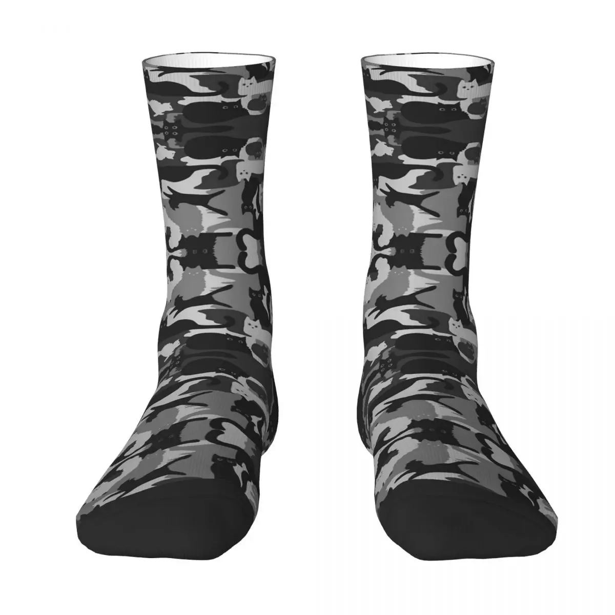 All Seasons Crew Stockings Camouflage With Cats Grey And Black Cats Camo Socks Long Socks Accessories for Women Birthday Present
All Seasons Crew Stockings Camouflage With Cats Grey And Black Cats Camo Socks Long Socks Accessories for Women Birthday Present