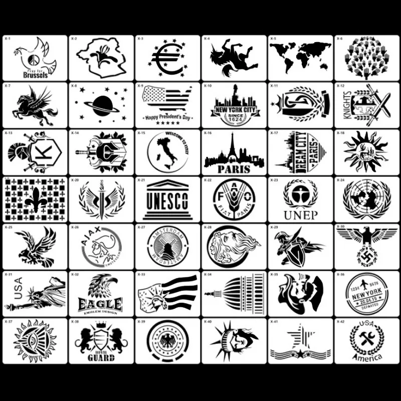 European And American Elements Stencils DIY Layering Wall Scrapbook Coloring Embossing Album Decor Paper Card Painting Template
European And American Elements Stencils DIY Layering Wall Scrapbook Coloring Embossing Album Decor Paper Card Painting Template