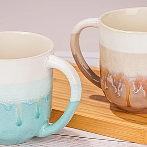 

Hot Sale 15 Oz Ceramic Horoscope Coffee Mug With Unique Reactive Glaze Kiln Change Color Stoneware Tea Cups For Office And Home