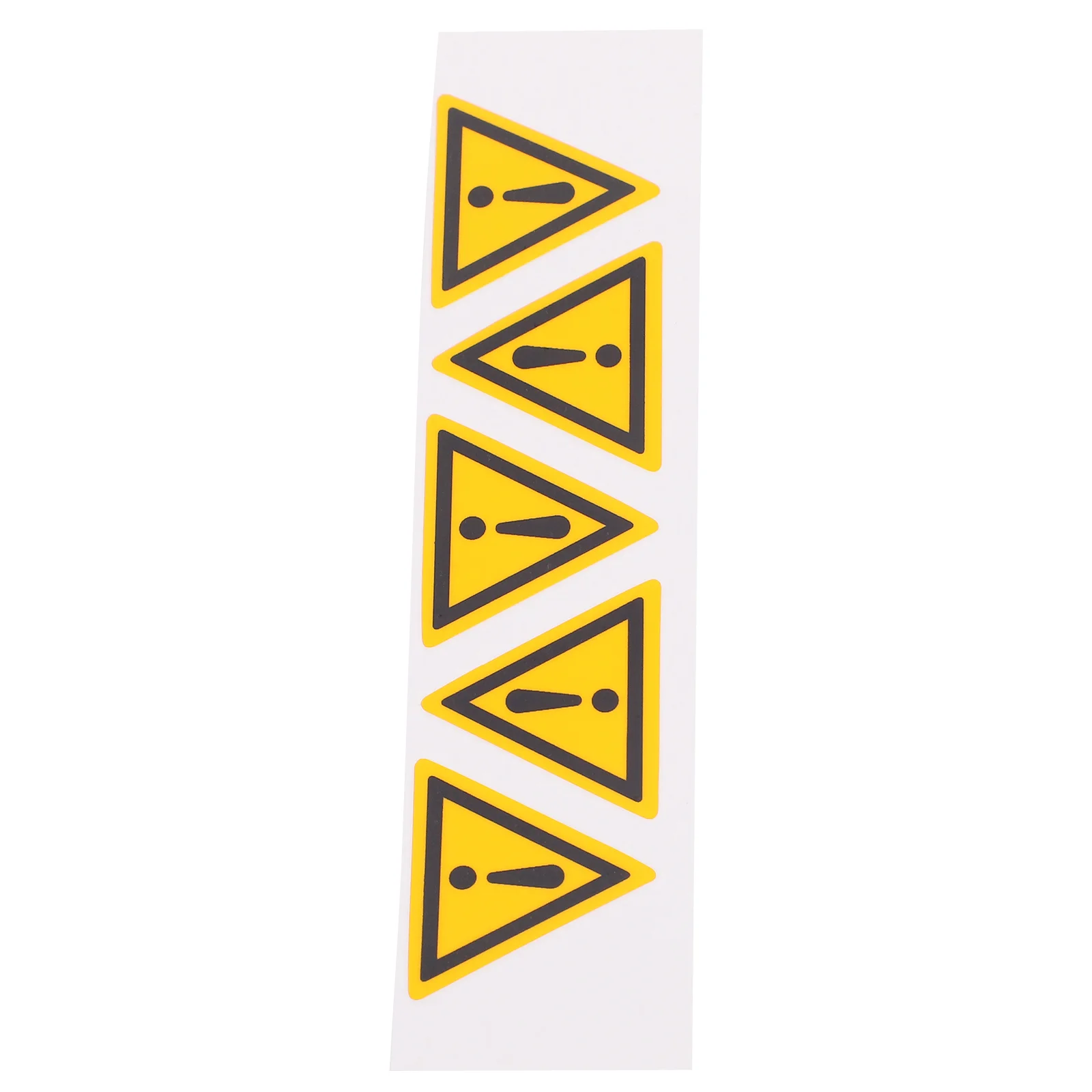 

5 Pcs Danger Exclamation Mark Sticker for Warning Triangle Caution Sign Emblems Self Adhesive Pp Synthetic Paper