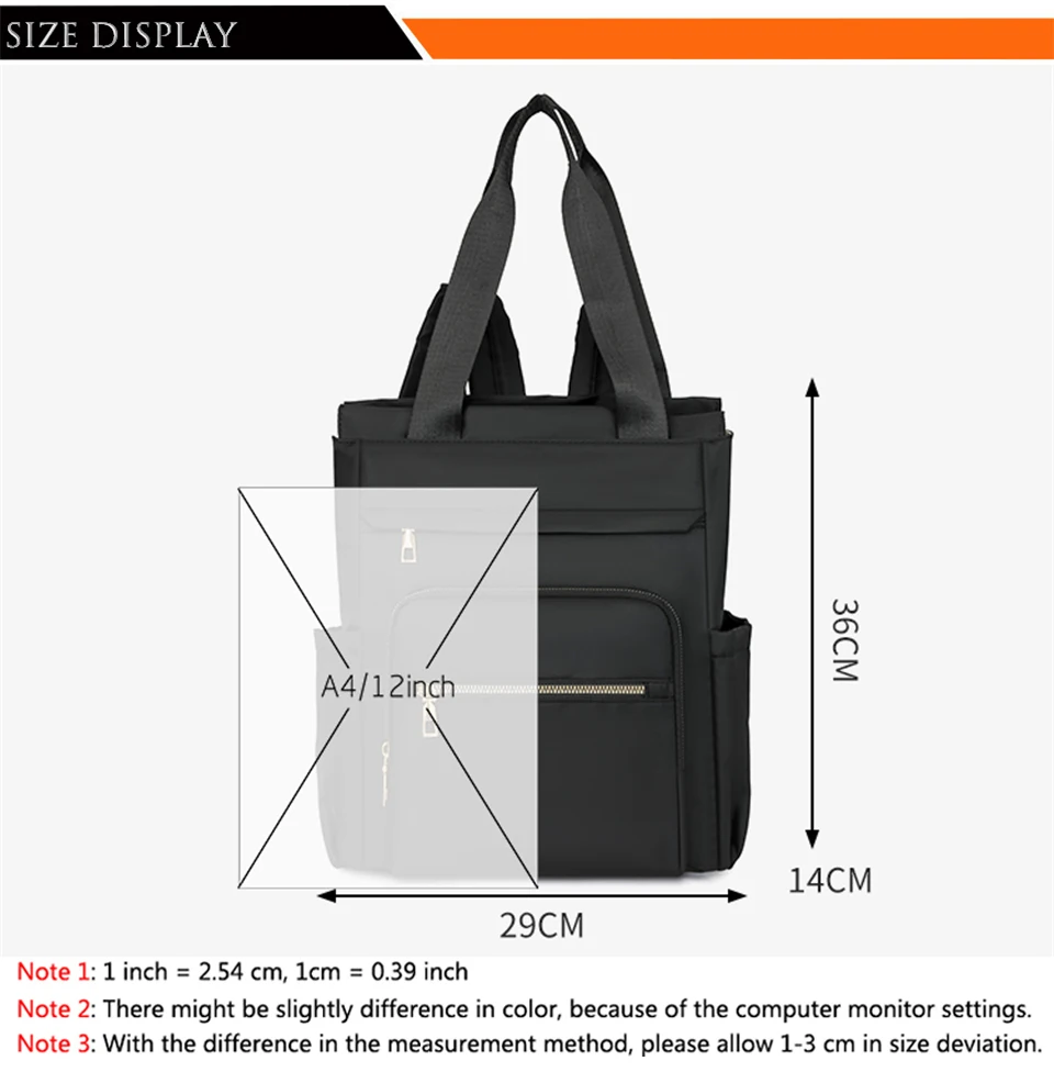 Casual Daypack for Women Shoulder Bag Waterproof Nylon Backpack Large Capacity School Bag Bookbag Fashion Ladies Travel Bags Casual Daypack for Women Shoulder Bag Waterproof Nylon Backpack Large Capacity School Bag Bookbag Fashion Ladies Travel Bags