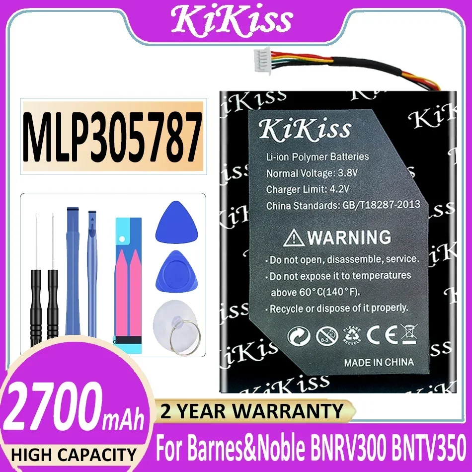 

KiKiss Battery MLP305787 2700mAh for Barnes & Noble BNRV300 BNTV350 Nook Simple Touch Simple Touch 6 Onyx Boox Newton Nook2/3