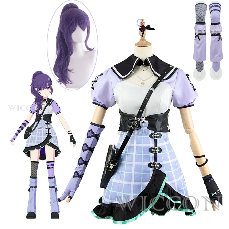GAME Project Sekai Colorful Stage Cosplay Costumes Asahina Mafuyu with purple violet wigs Anime Girl 25-ji Nightcord Sekai
GAME Project Sekai Colorful Stage Cosplay Costumes Asahina Mafuyu with purple violet wigs Anime Girl 25-ji Nightcord Sekai