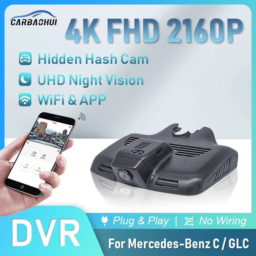 4K 2160P Car DVR Plug and Play Dash Cam Camera UHD Night Vision Driving Video Recorder For Mercedes-Benz C GLC Class C260 C300
4K 2160P Car DVR Plug and Play Dash Cam Camera UHD Night Vision Driving Video Recorder For Mercedes-Benz C GLC Class C260 C300