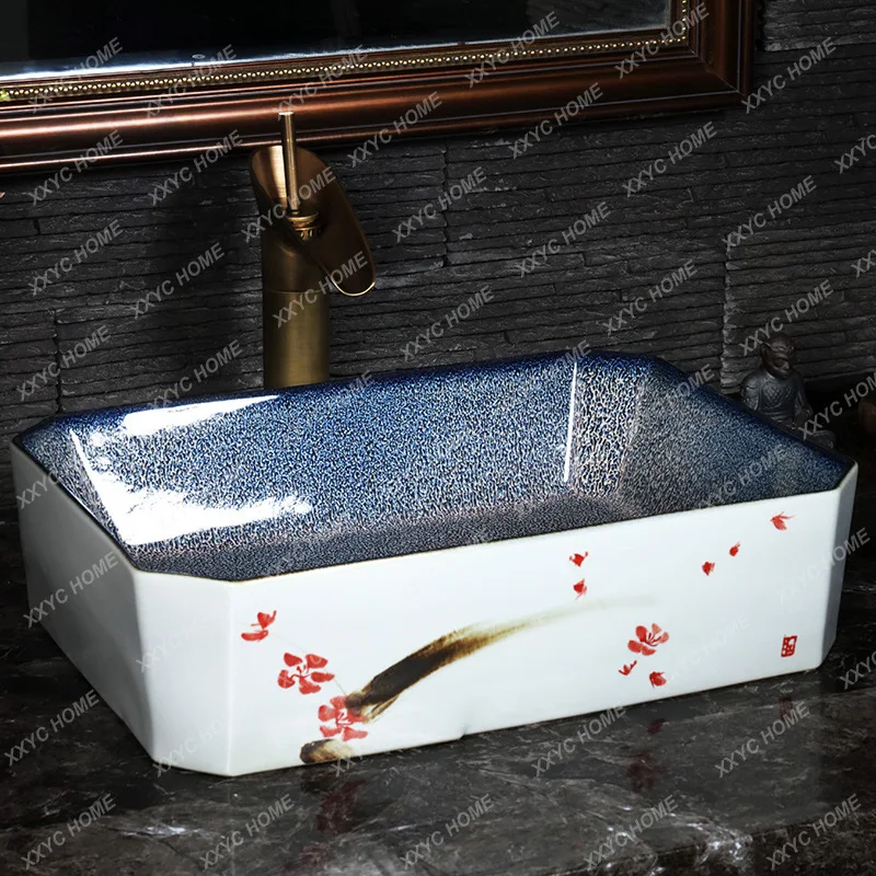 Ceramic Table Basin Household Washbasin Bathroom Wash Inter-Platform Basin Single Basin
Ceramic Table Basin Household Washbasin Bathroom Wash Inter-Platform Basin Single Basin