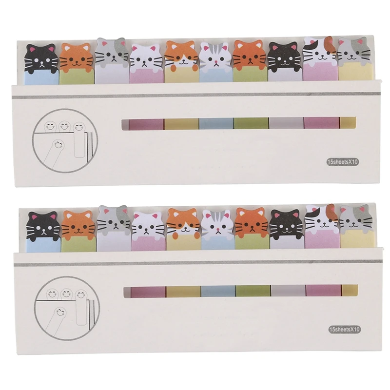 

2X Memo Sticker Cartoon Animal Sticker Memo Bookmark Marker Tab Flags Index Sticky Notes