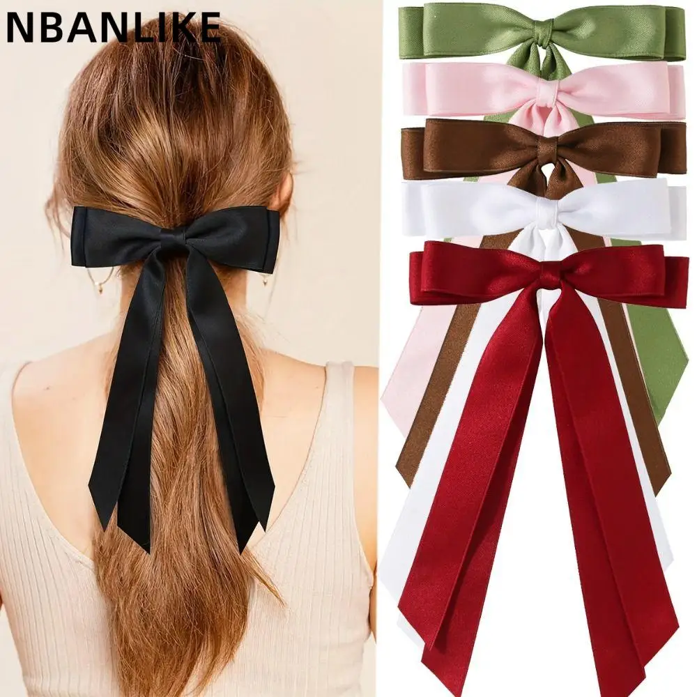 Korean Style Creative Bowknot Ribbon Hair Clip Sweet Cute Cloth Long Tassel Barrettes Female Hair Accessories
Korean Style Creative Bowknot Ribbon Hair Clip Sweet Cute Cloth Long Tassel Barrettes Female Hair Accessories