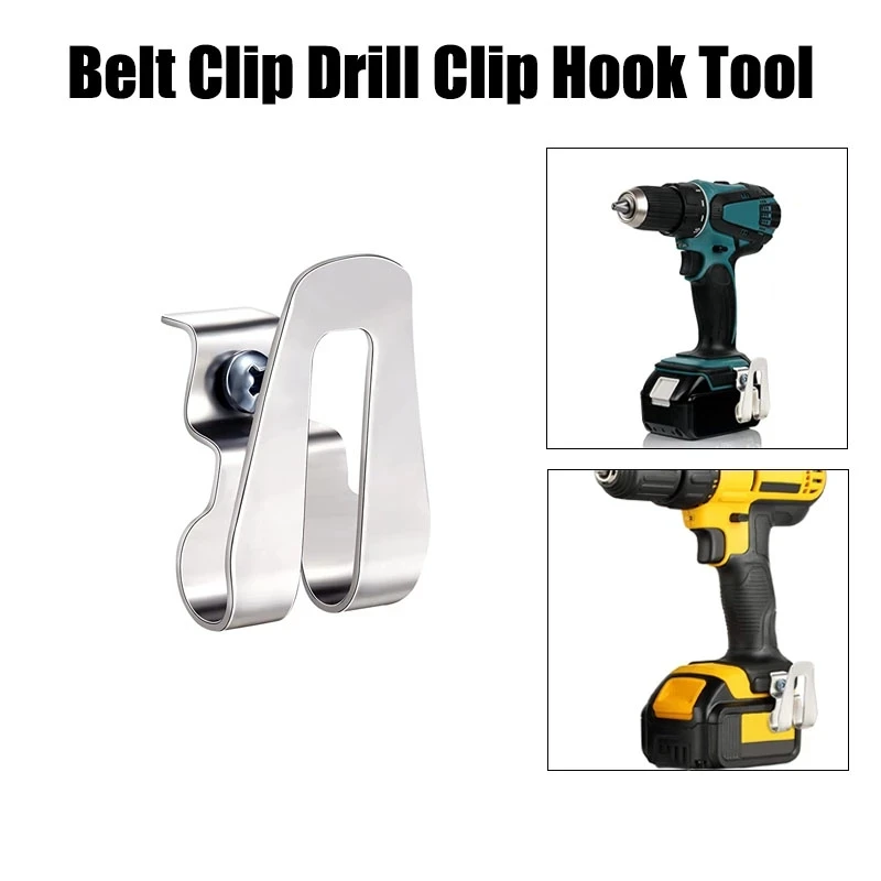 Belt Clip Hook With 8mm Cap 45*30mm Clip Hook For Makita Silver Stainless Steel Studs Screws 1/3pcs 18V Newest
Belt Clip Hook With 8mm Cap 45*30mm Clip Hook For Makita Silver Stainless Steel Studs Screws 1/3pcs 18V Newest