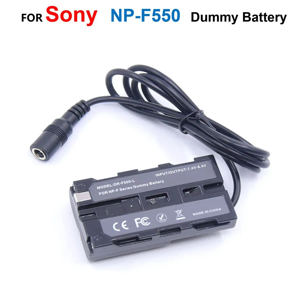 NP-F550 Dummy Battery Replace F750 F770 F960 F970 Coupler Fit DK-415 For Sony Camera HXR-NX5 PXW-Z150 and Various Video Lights
NP-F550 Dummy Battery Replace F750 F770 F960 F970 Coupler Fit DK-415 For Sony Camera HXR-NX5 PXW-Z150 and Various Video Lights