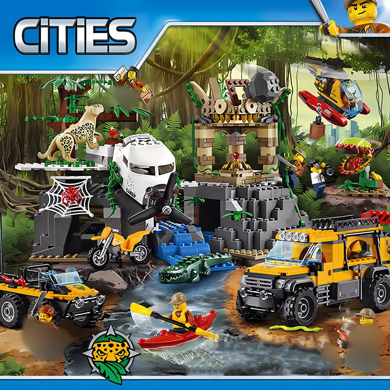 City Series Jungle Exploration Site Compatible with 60161 Building Blocks Bricks Education Toys Children Birthday Christmas Gift
City Series Jungle Exploration Site Compatible with 60161 Building Blocks Bricks Education Toys Children Birthday Christmas Gift