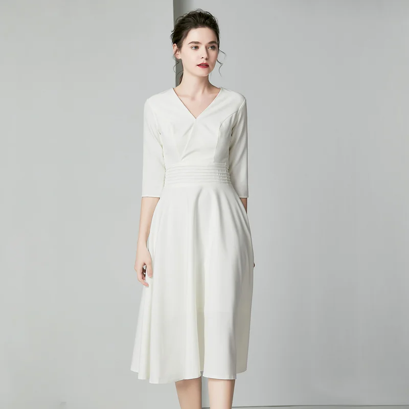White Dress Long 2023 Spring/Summer New Women's Hepburn Style Small White Dress Slim Fit Show Thin Temperament Annual Meeting
White Dress Long 2023 Spring/Summer New Women's Hepburn Style Small White Dress Slim Fit Show Thin Temperament Annual Meeting