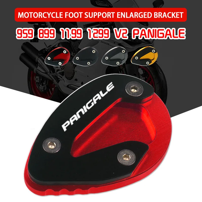 For DUCATI 899 959 1199 1299 V2 Panigale Motorcycle CNC Kickstand Foot Side Stand Extension Pad Support Plate Enlarge Stand
For DUCATI 899 959 1199 1299 V2 Panigale Motorcycle CNC Kickstand Foot Side Stand Extension Pad Support Plate Enlarge Stand