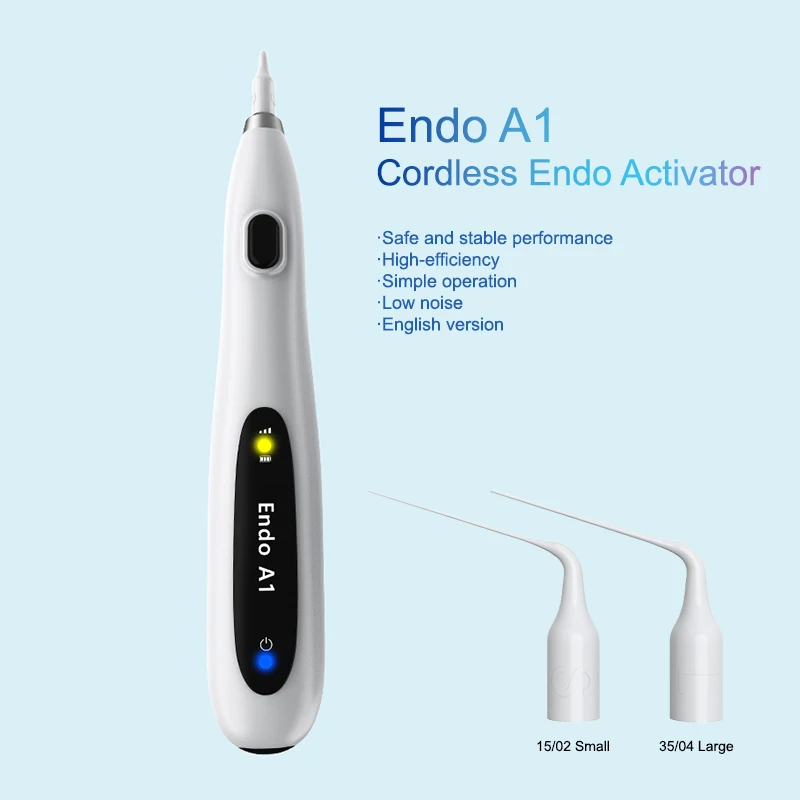 Dental Wireless LED Ultrasonic Activator Cordless Hight Frequency Polymer fiber working Tips For Root Canal Dentistry Tools
Dental Wireless LED Ultrasonic Activator Cordless Hight Frequency Polymer fiber working Tips For Root Canal Dentistry Tools