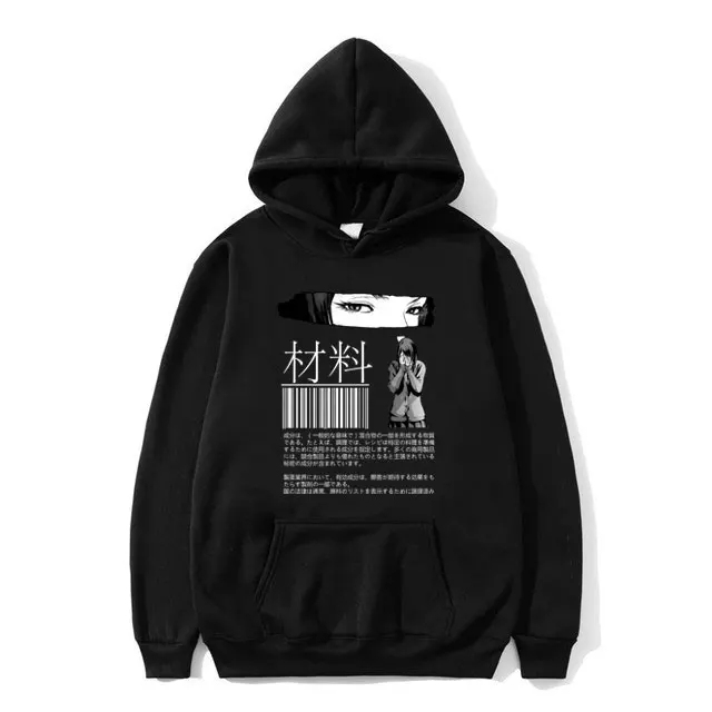 Barcode Black and White Sad Anime Japanese Aesthetic Sexy Eyes Print Hoodie Men Women Oversized Sweatshirt Male Manga Hoodies
Barcode Black and White Sad Anime Japanese Aesthetic Sexy Eyes Print Hoodie Men Women Oversized Sweatshirt Male Manga Hoodies