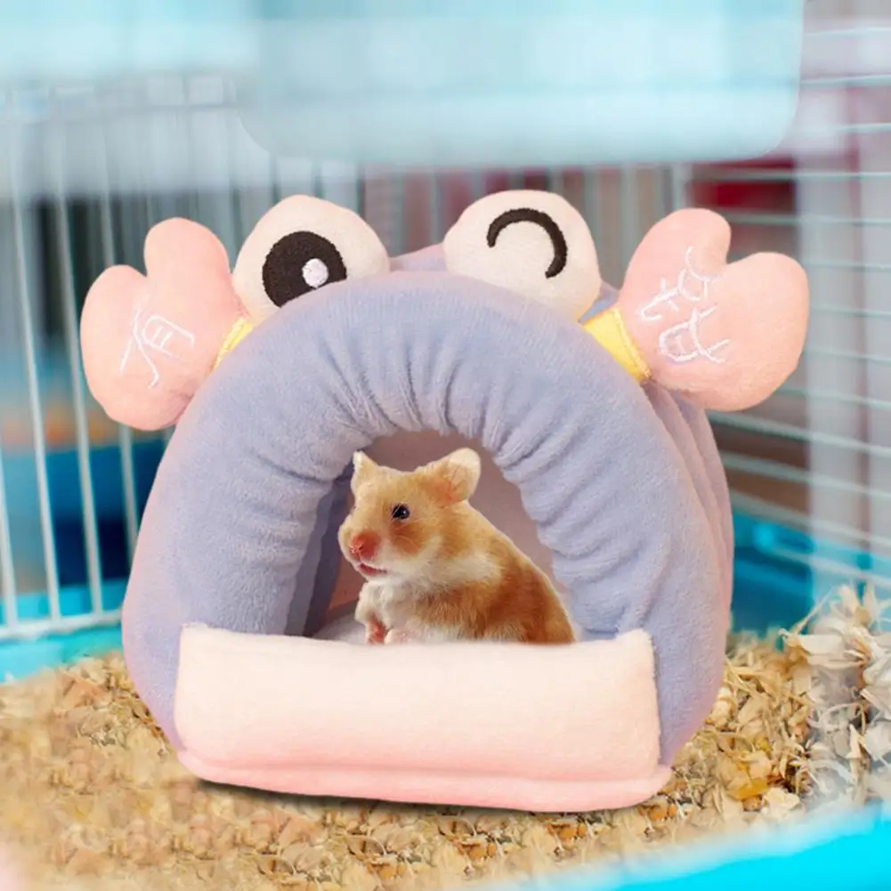 

Rebound Pet Bed Zero Pressure Feeling Pet Bed Cozy Cartoon Shape Hamster Nest Thickened Plush Den for Winter Retains Heat No