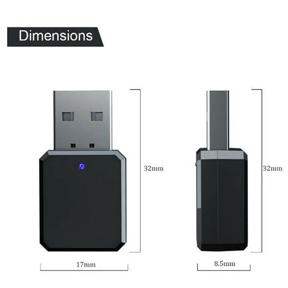 KN318 5.1 Audio Receiver Dual Output 3.5mm AUX USB Wireless Adapt AUX Mode Hands-free Calling Microphone
KN318 5.1 Audio Receiver Dual Output 3.5mm AUX USB Wireless Adapt AUX Mode Hands-free Calling Microphone