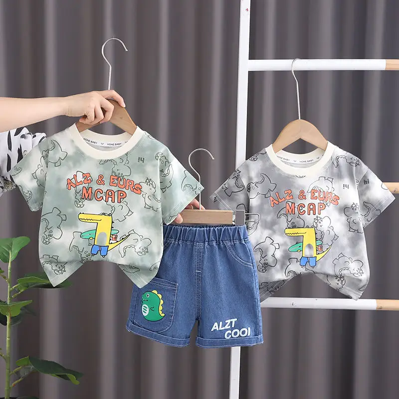 Children Clothes Suit Summer Kids Boys Girls Cartoon Dinosaur Printe T Shirt Shorts 2Pcs/Set Infant Clothes Toddler Sportswear
Children Clothes Suit Summer Kids Boys Girls Cartoon Dinosaur Printe T Shirt Shorts 2Pcs/Set Infant Clothes Toddler Sportswear
