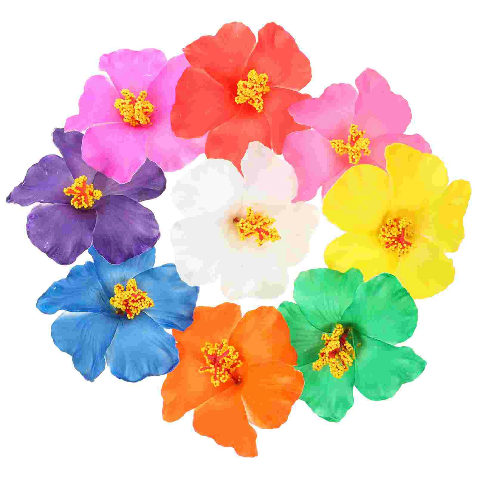 

Hibiscus Hair Clip Hawaiian Flower Hair Barrettes Women Girls Hawaii Tropical Luau Summer Beach Party Supplies Wedding