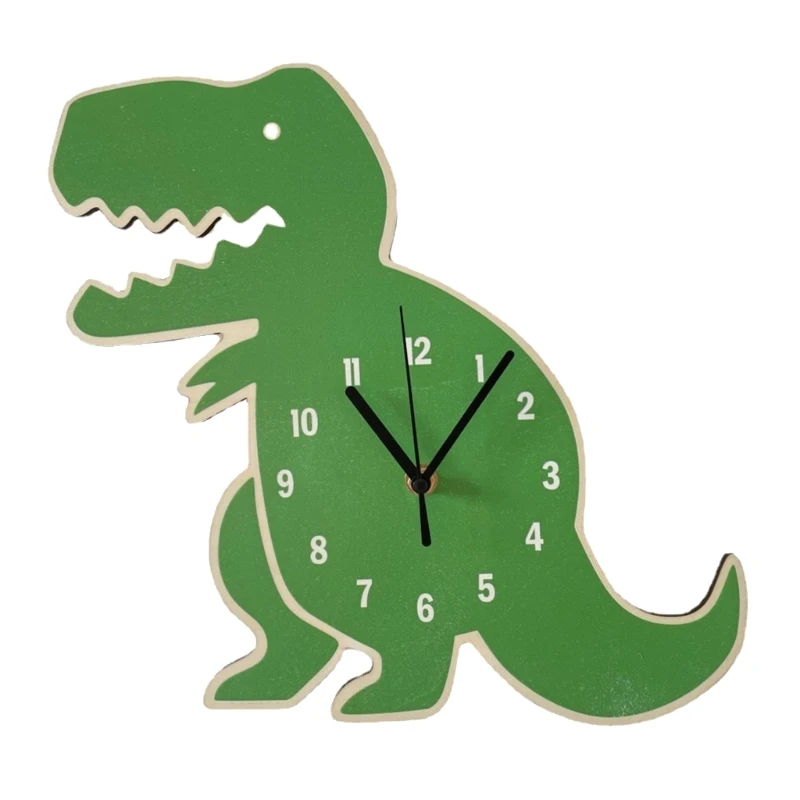 831B Cartoon Kid Wall Clock Wooden Dinosaur Shape Design Silents Clock for Children
831B Cartoon Kid Wall Clock Wooden Dinosaur Shape Design Silents Clock for Children