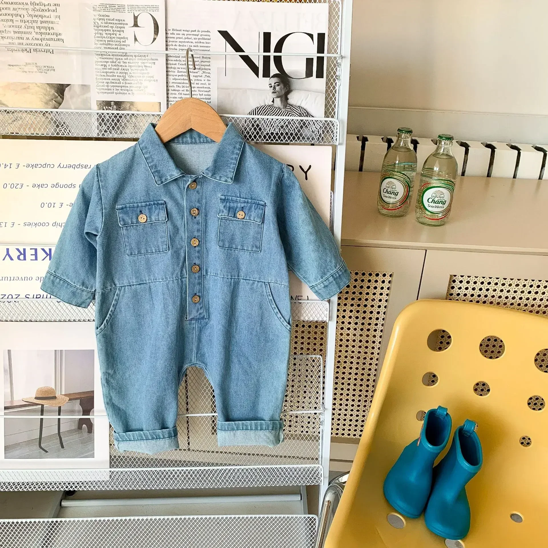 2023 Korea Denim Baby Romper Fashion Long Sleeve Jumpsuit Kids Spring Autumn Infant Boy Clothes Toddler Girls One-piece Onesie
2023 Korea Denim Baby Romper Fashion Long Sleeve Jumpsuit Kids Spring Autumn Infant Boy Clothes Toddler Girls One-piece Onesie