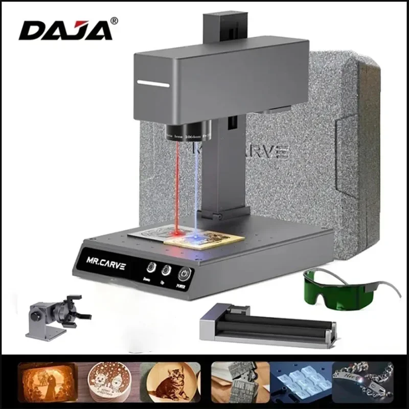 DAJA M4 PRO Fiber Marking Machine Portable Dual Laser Engraver for All Material Jewelry Wood Metal Plastic Leather Glass Ring
DAJA M4 PRO Fiber Marking Machine Portable Dual Laser Engraver for All Material Jewelry Wood Metal Plastic Leather Glass Ring