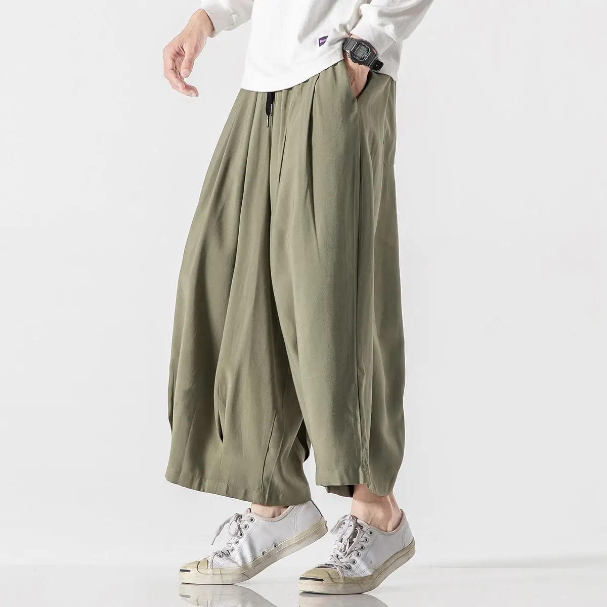Summer New Japanese Style Casual Pants Mens Loose Straight Wide Legnine Points Pants Man Jogger Kimono Oversized M-5XL Trousers
Summer New Japanese Style Casual Pants Mens Loose Straight Wide Legnine Points Pants Man Jogger Kimono Oversized M-5XL Trousers