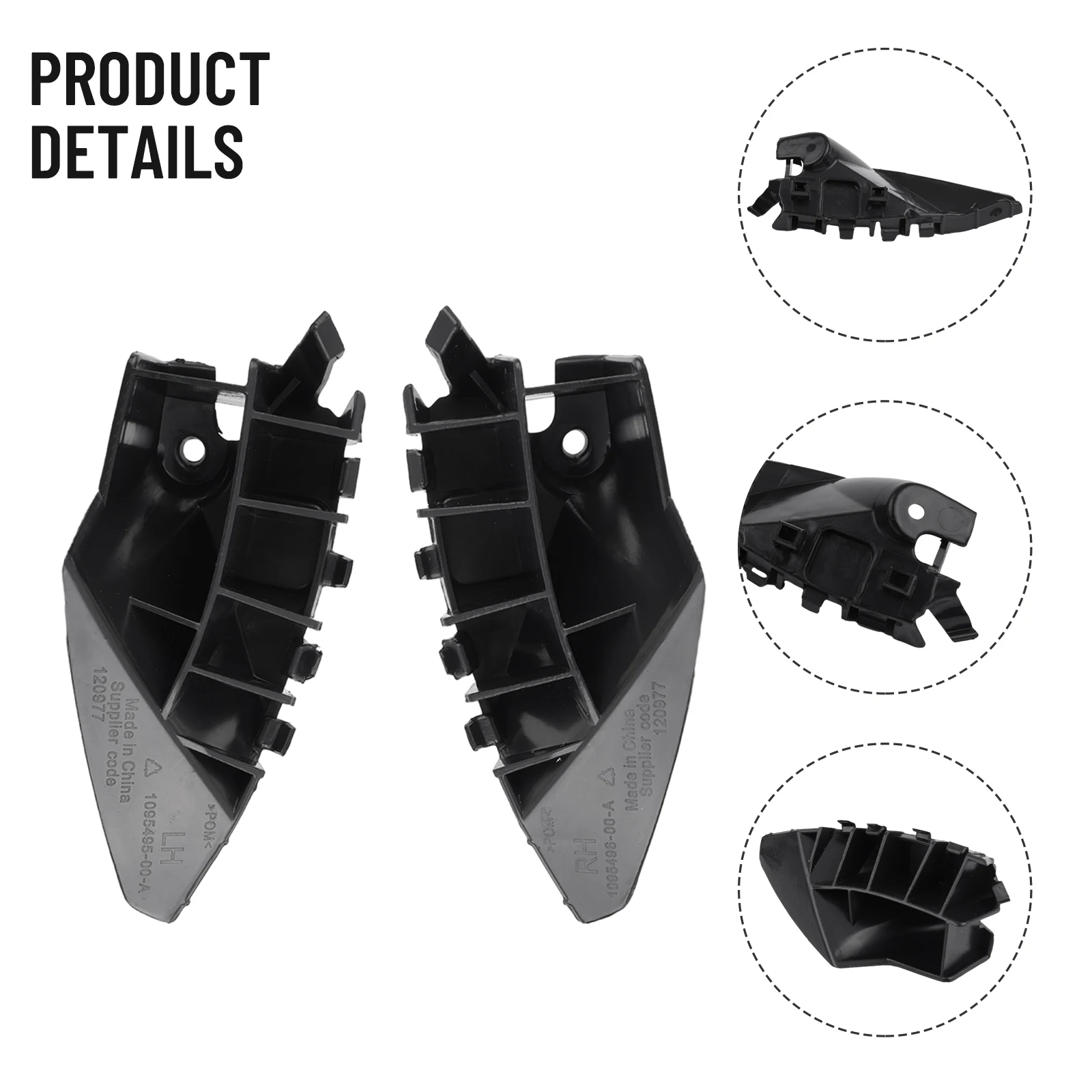 Pair Bumper Fender Bracket Replacement 1095496-00-A Accessories Front Left & Right Parts For Tesla Model S 12-21
Pair Bumper Fender Bracket Replacement 1095496-00-A Accessories Front Left & Right Parts For Tesla Model S 12-21