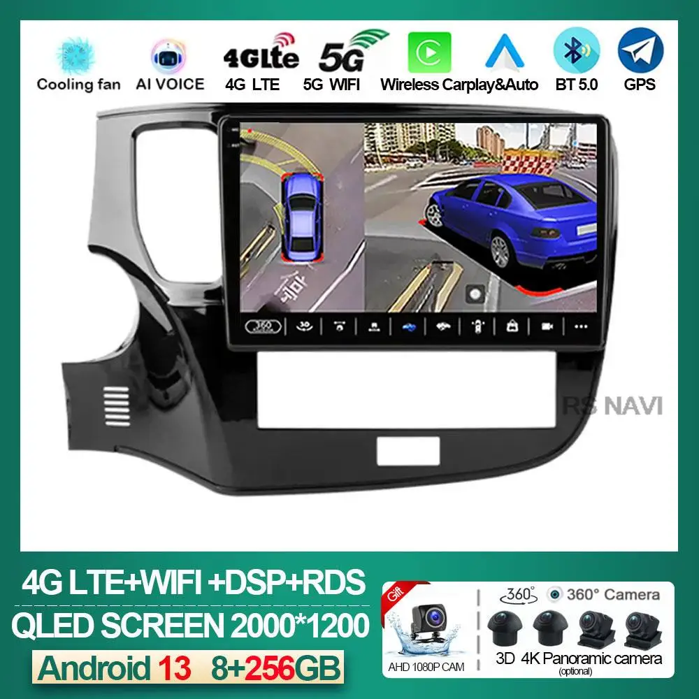 Android 13 For Mitsubishi Outlander 3 III GF0W GF0W GG0W 2018 - 2021 Car Player Multimedia Video Navigation GPS Carplay NO DVD
Android 13 For Mitsubishi Outlander 3 III GF0W GF0W GG0W 2018 - 2021 Car Player Multimedia Video Navigation GPS Carplay NO DVD