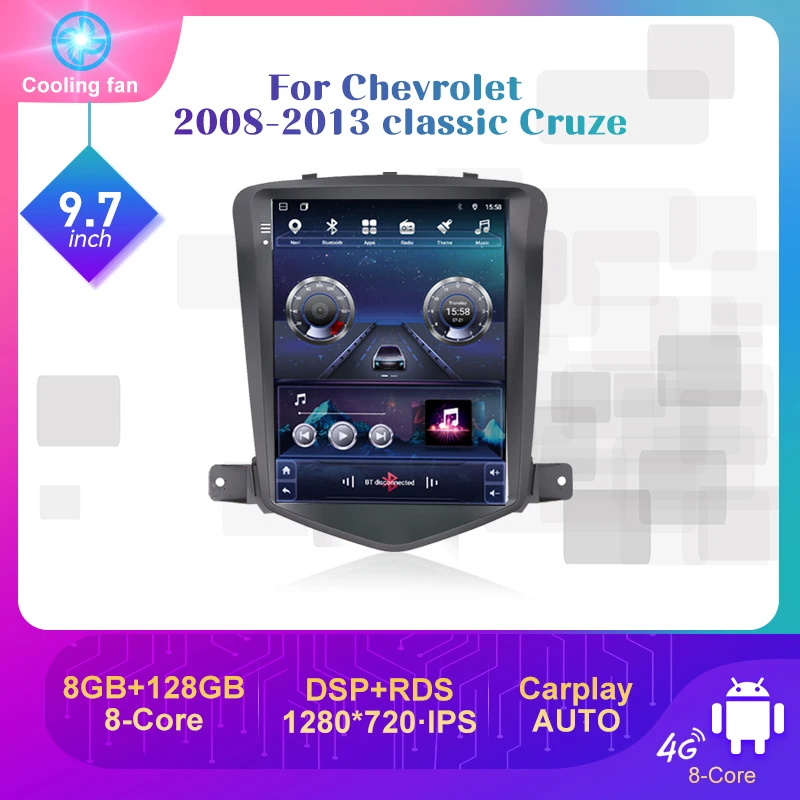 Автомобильный радиоприемник 9,7 дюймов, DVD 8 + 256 ГГц для Chevrolet Cruze J300 2008-2013, Android 11, Тесла, GPS, мультимедийный плеер, Carplay, автостерео
Автомобильный радиоприемник 9,7 дюймов, DVD 8 + 256 ГГц для Chevrolet Cruze J300 2008-2013, Android 11, Тесла, GPS, мультимедийный плеер, Carplay, автостерео