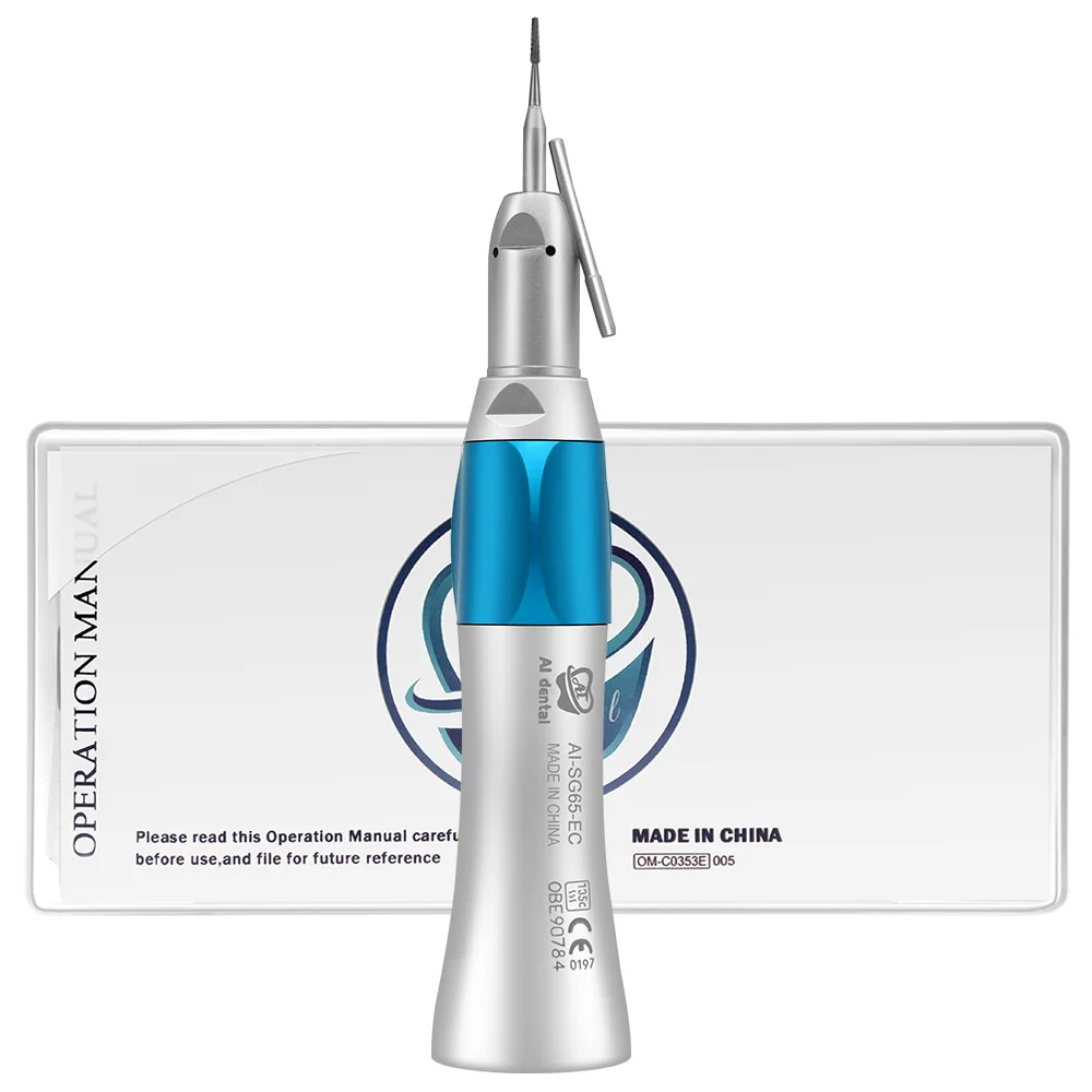 AI-SG65-EC Dental Straight Low Speed Implanted Handpiece 1:1 Direct Drive External Water Spray Non-Optic Dentist Tools
AI-SG65-EC Dental Straight Low Speed Implanted Handpiece 1:1 Direct Drive External Water Spray Non-Optic Dentist Tools