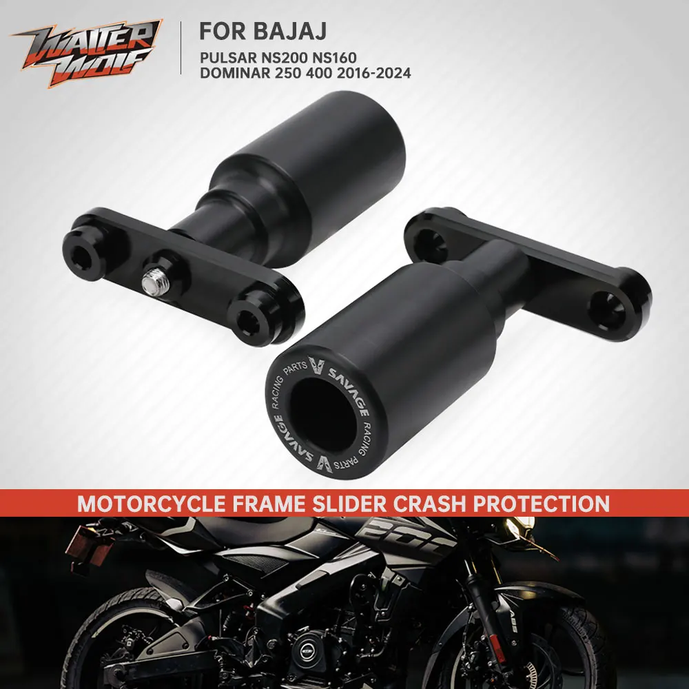 

NS200 NS160 Frame Crash Sliders Hub Block Falling Protector For Bajaj Pulsar NS 200 160 Dominar 250 400 2012-2024 Fairing Guard