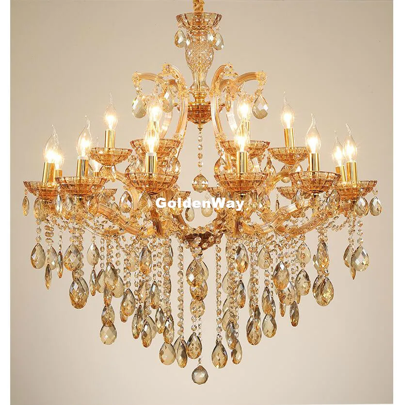 

Free Shipping Iron & Crystals Chandelier Colorful Chandeliers Pendant Lamp Hanging Light for Living Dining Room Home Decoration