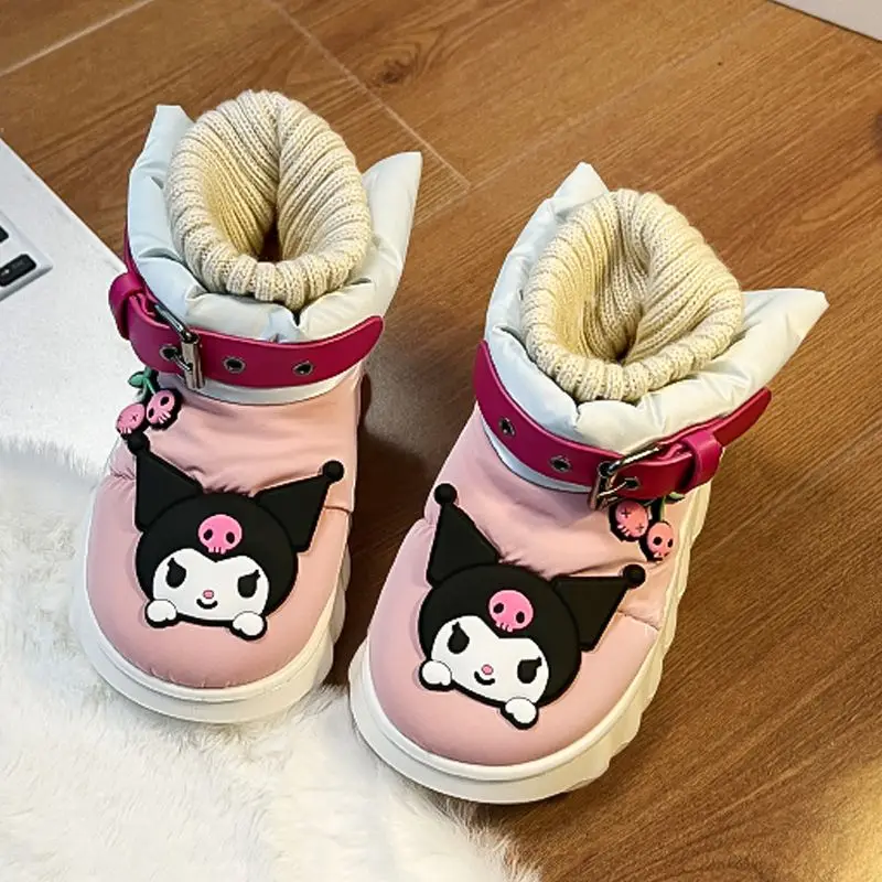 Sanrios Kuromi Boots Girls Kawaii Anime Sweet Cute Plush Shoes Winter Warm Waterproof Non Slip Babys Cotton Boots Gifts for Kids
Sanrios Kuromi Boots Girls Kawaii Anime Sweet Cute Plush Shoes Winter Warm Waterproof Non Slip Babys Cotton Boots Gifts for Kids